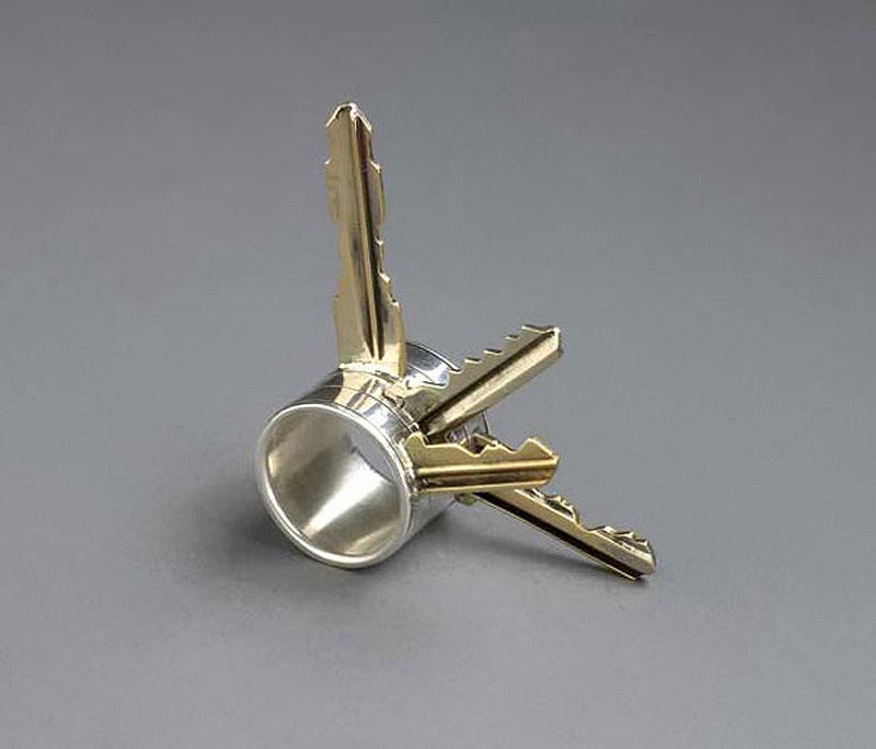 Самые необычные и уникальные кольца | Кольцо-ключ. Для тех, кто всегда теряет ключи.