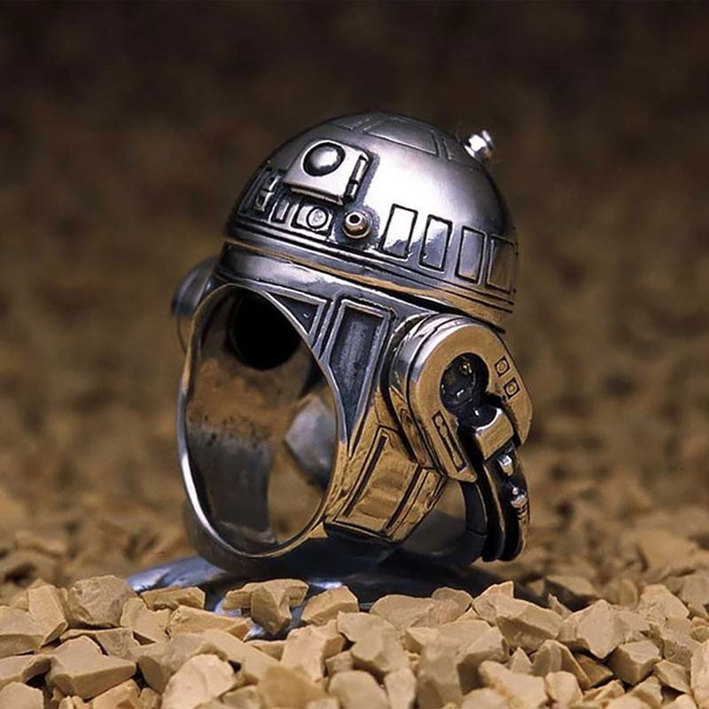 Креативный дизайн ювелирных колец | Кольцо-робот R2-D2 (J. A. P. Studio)