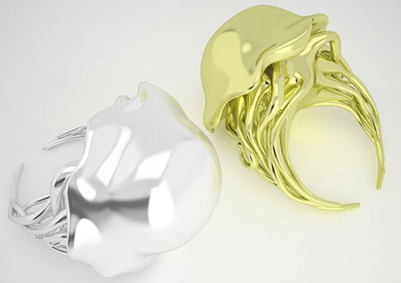 Креативный дизайн ювелирных колец | Кольца в виде медуз (Филипп Крамер)