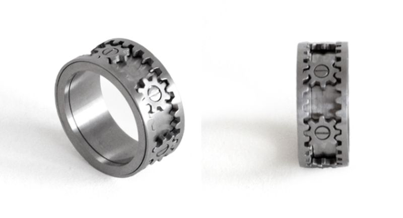 Креативный дизайн ювелирных колец | Кинетическое кольцо с шестерёнками (Wanthathing)