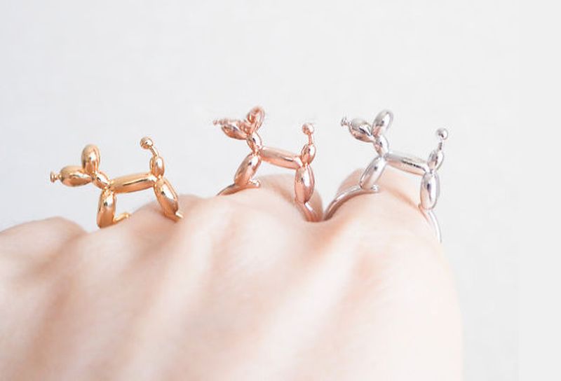 Креативный дизайн ювелирных колец | Кольца в виде животных из шаров (applelatte)